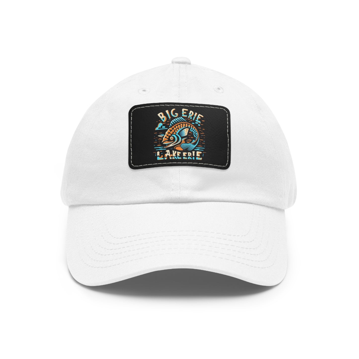 Lake Erie Leather Patch Hat - Custom Embroidered Durable Cap