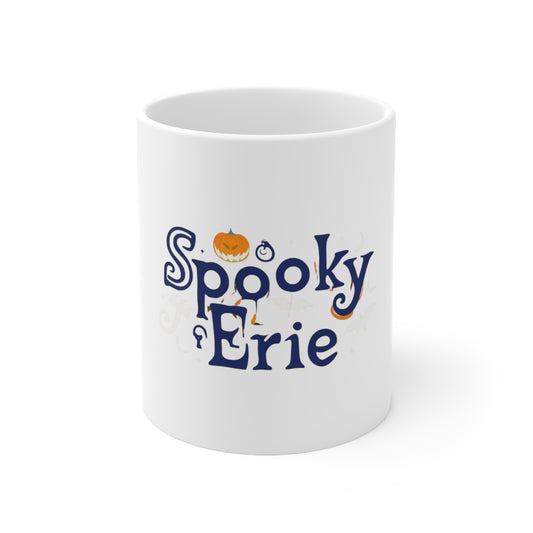 Halloween 11oz Ceramic Mug - Spooky Erie Design Coffee Tea