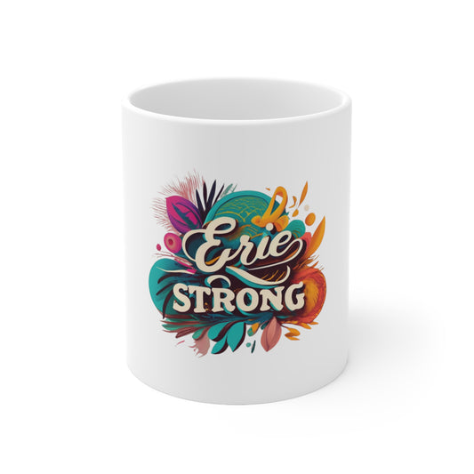 Erie Design Strong Ceramic Coffee Mug, 11oz