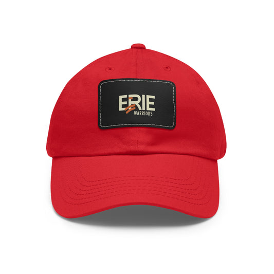 "Erie Warriors Embroidered Leather Patch Hat for Men & Women"