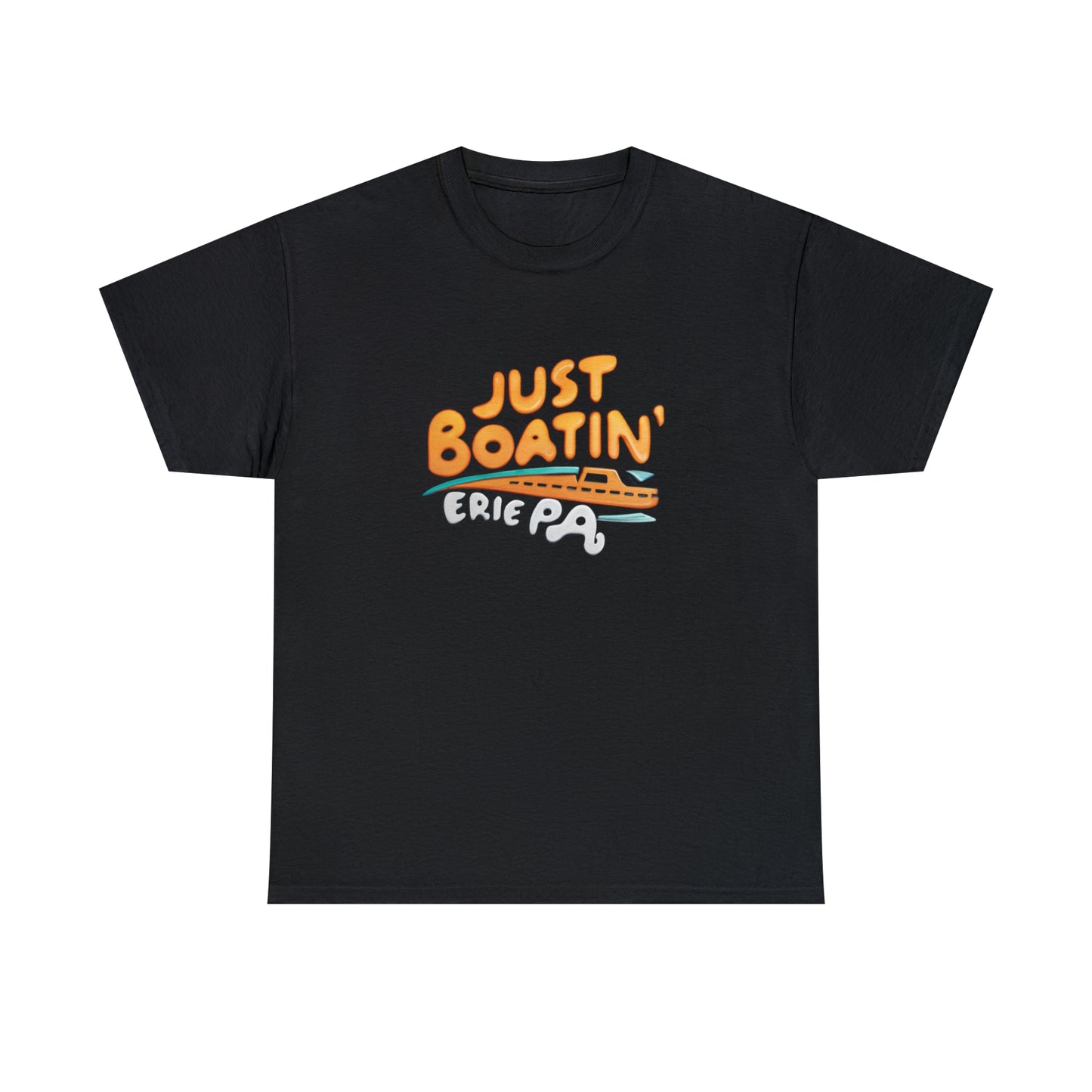 Heavy Cotton Unisex Custom Erie Just Boatin' Shirt