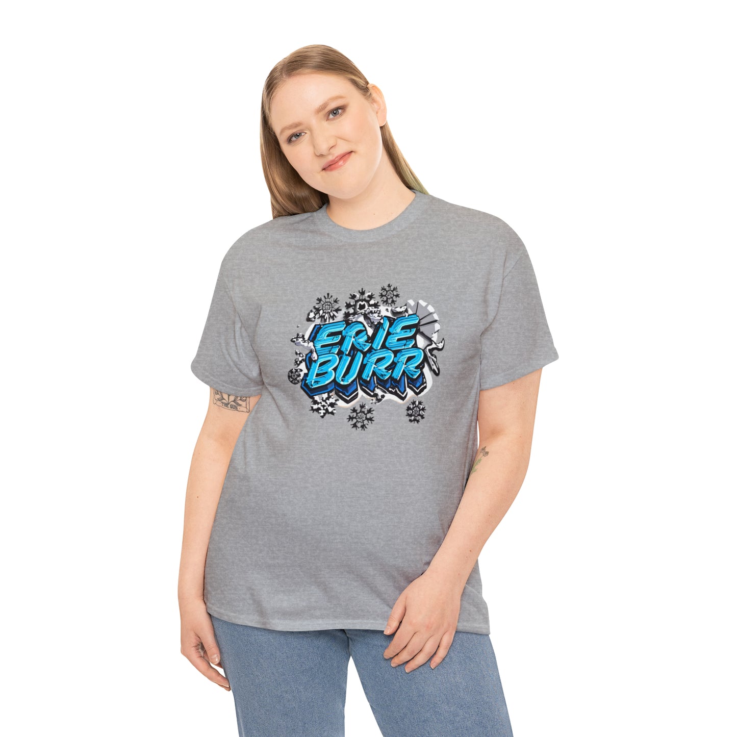 Erie Burr Unisex Heavy Cotton Custom Design Tee