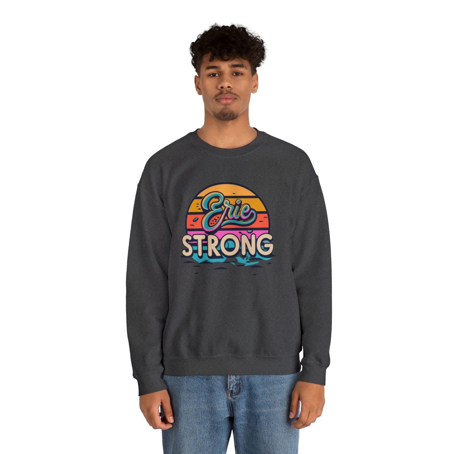 Erie Strong Crewneck Sweatshirt - Custom Design Shirt