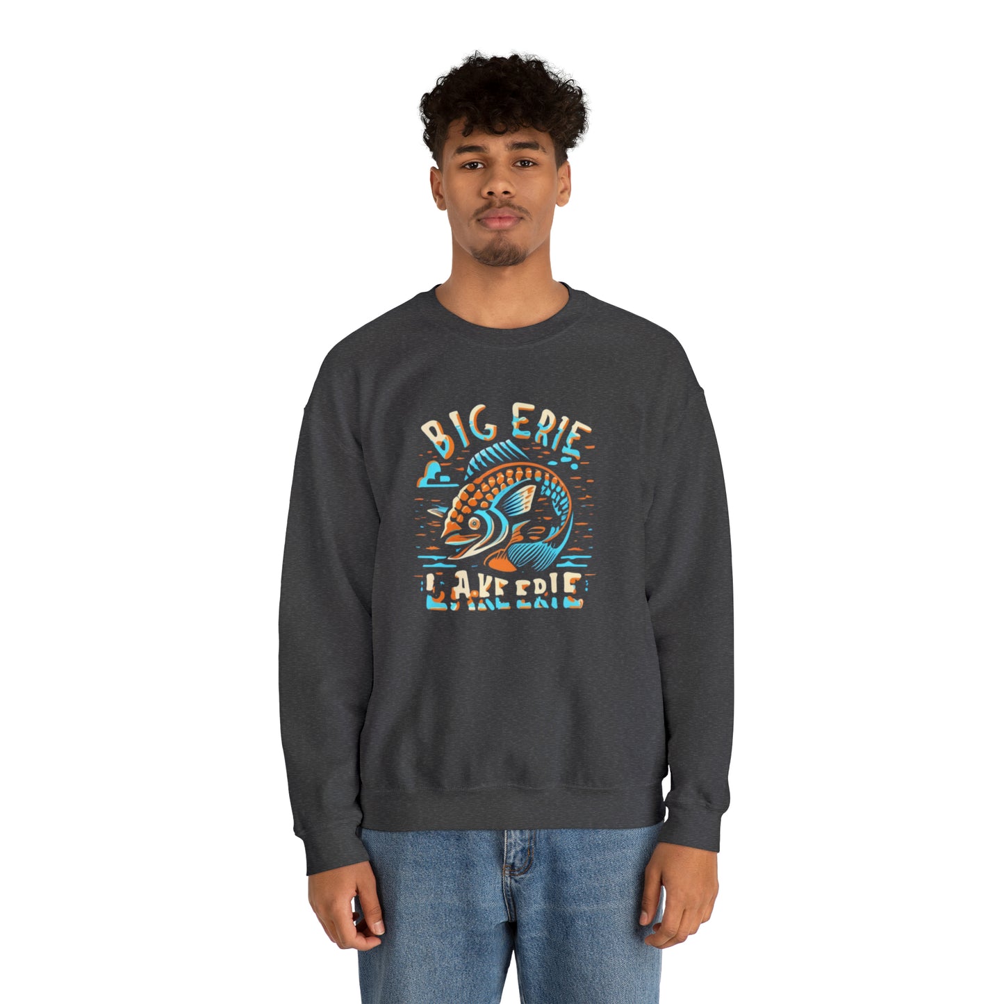Lake Erie Unisex Crewneck Sweatshirt - Great Lakes Apparel