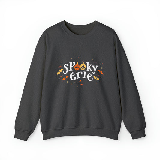 Erie Spooky Design Custom Crewneck Sweatshirt