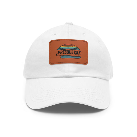 Erie Design Personalized Hat with Leather Patch - Premium Quality