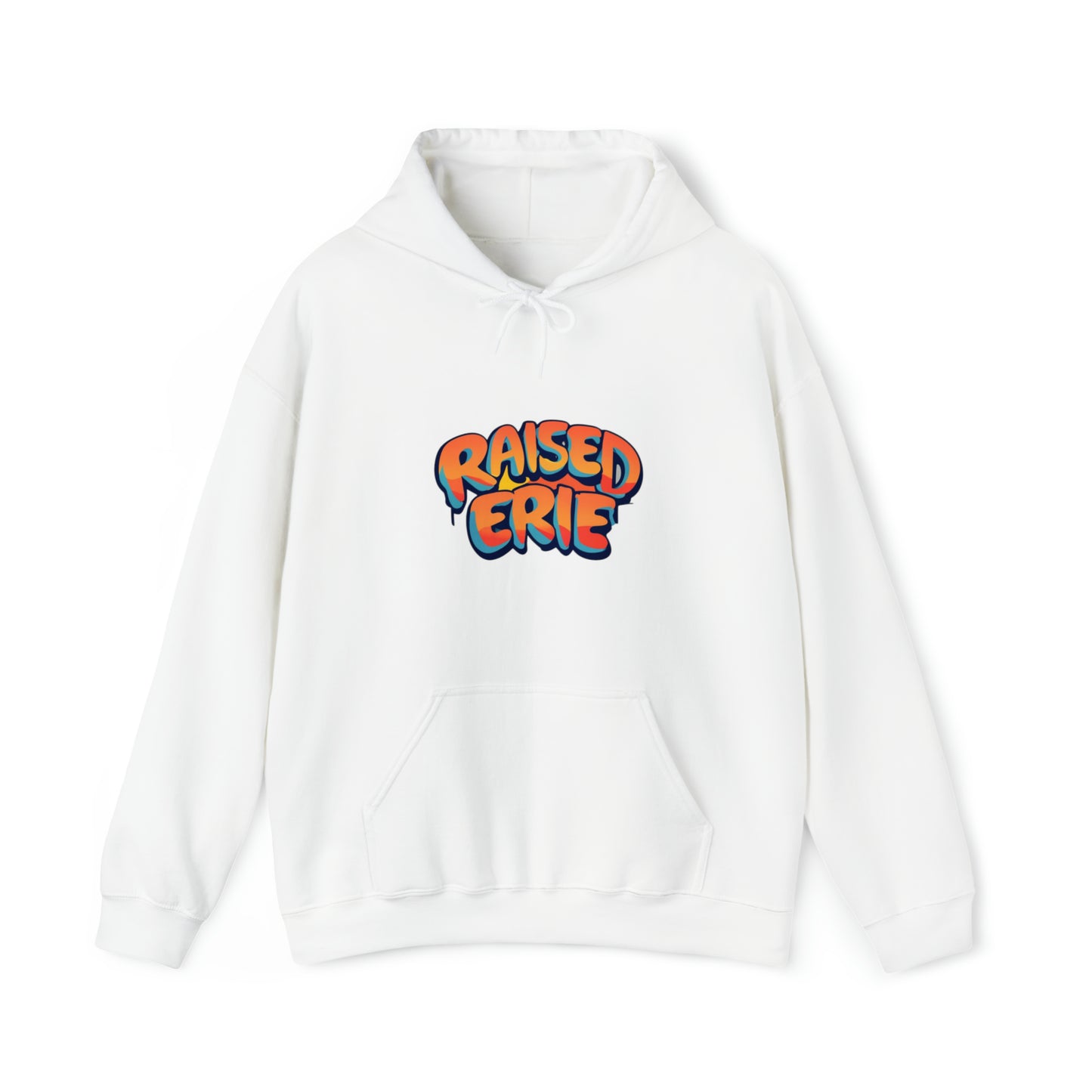 Erie Print Unisex Heavy Blend Hooded Cotton Sweatshirt