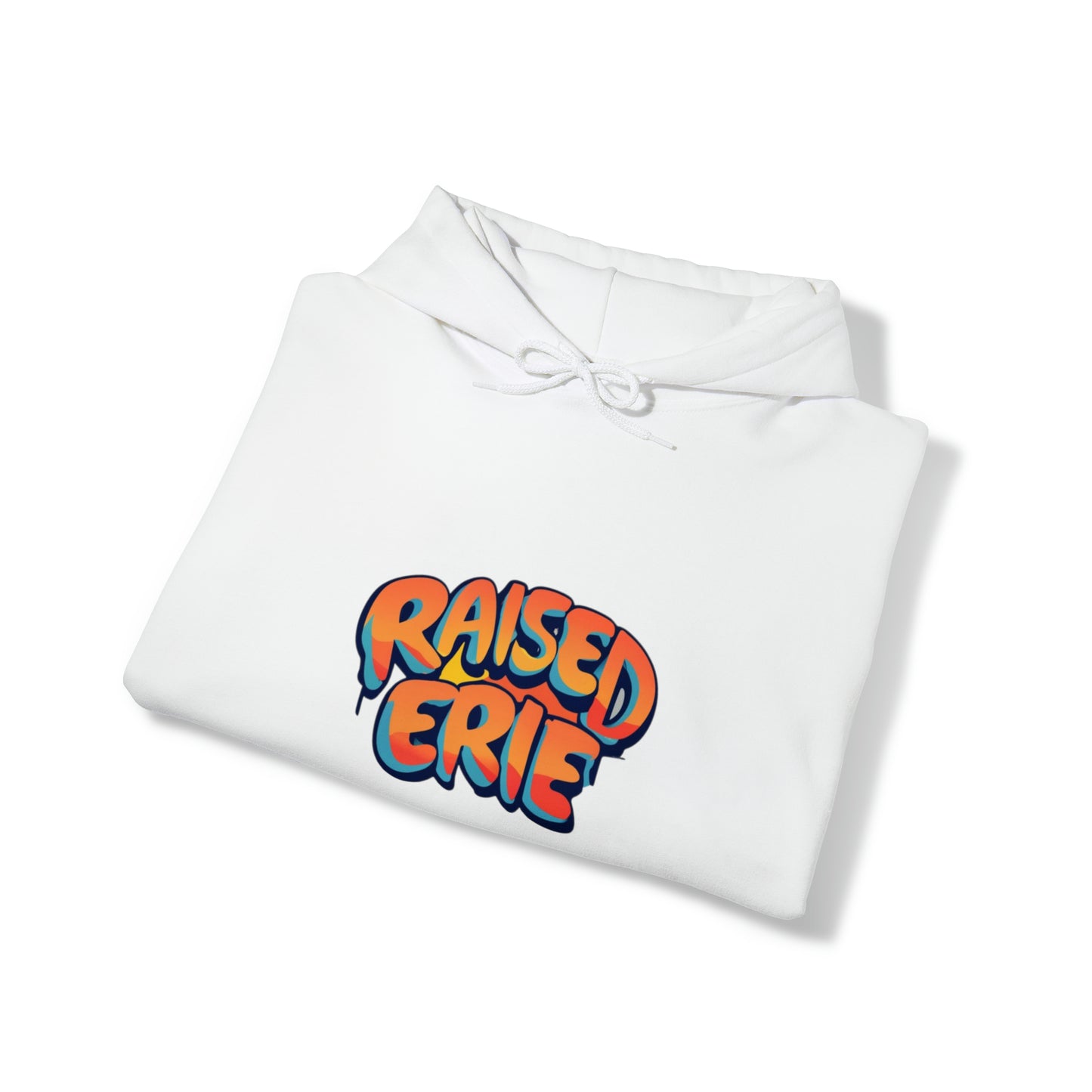 Erie Print Unisex Heavy Blend Hooded Cotton Sweatshirt