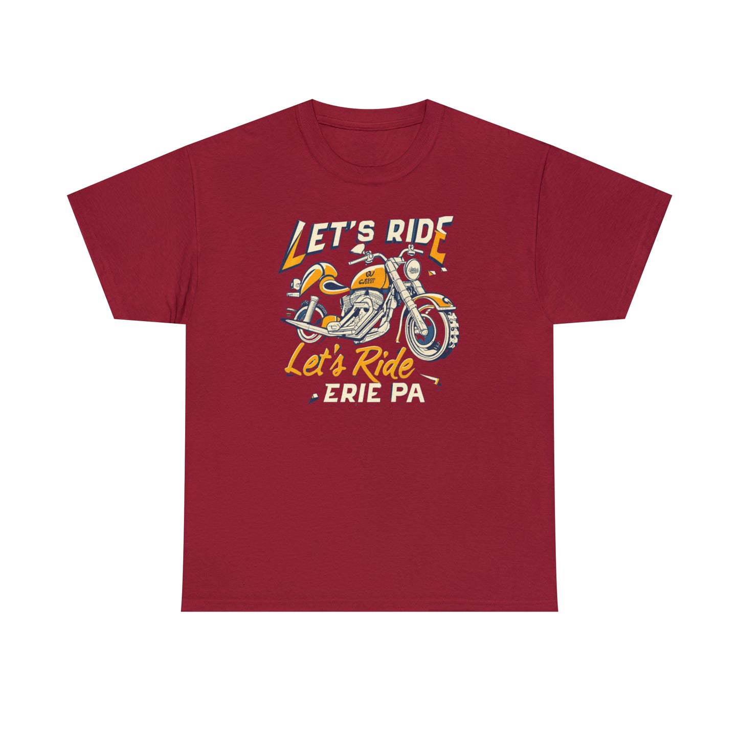 Heavy Cotton Unisex Erie Ride Design Custom Personalized Tee