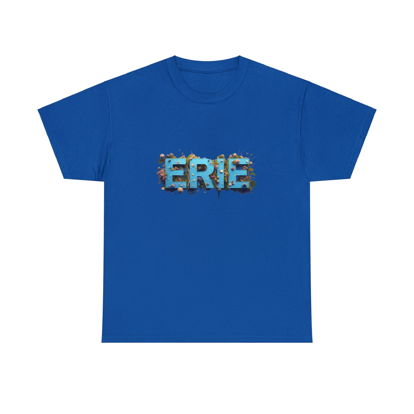 Unisex Heavy Cotton Tee, Mystic Maritime Mural of Erie