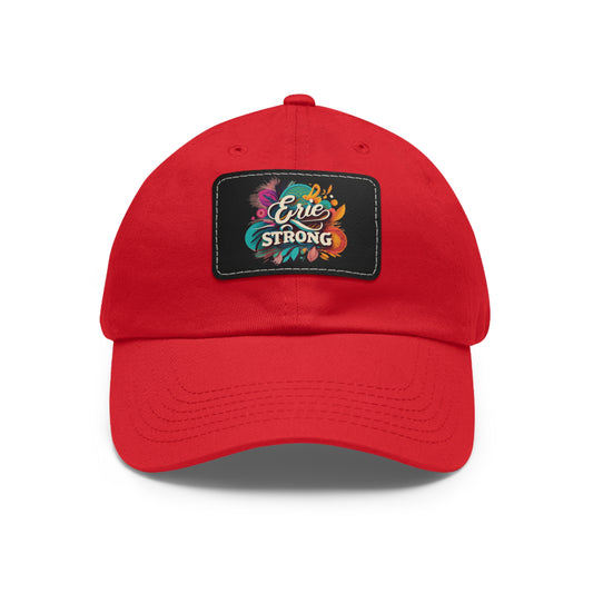 Erie Strong Leather Patch Hat - Stylish Custom Headwear