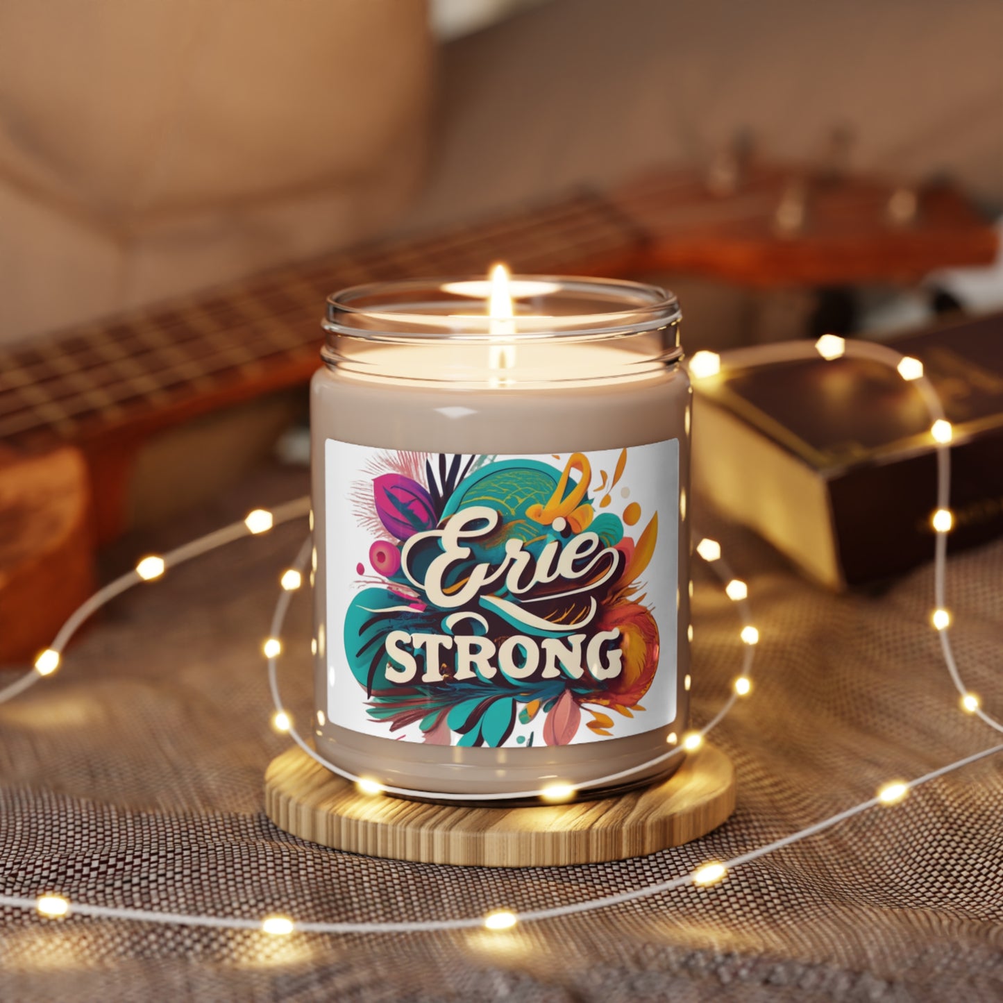 Erie Soy Candle, Handmade 9oz Strong Scent, Eco-Friendly