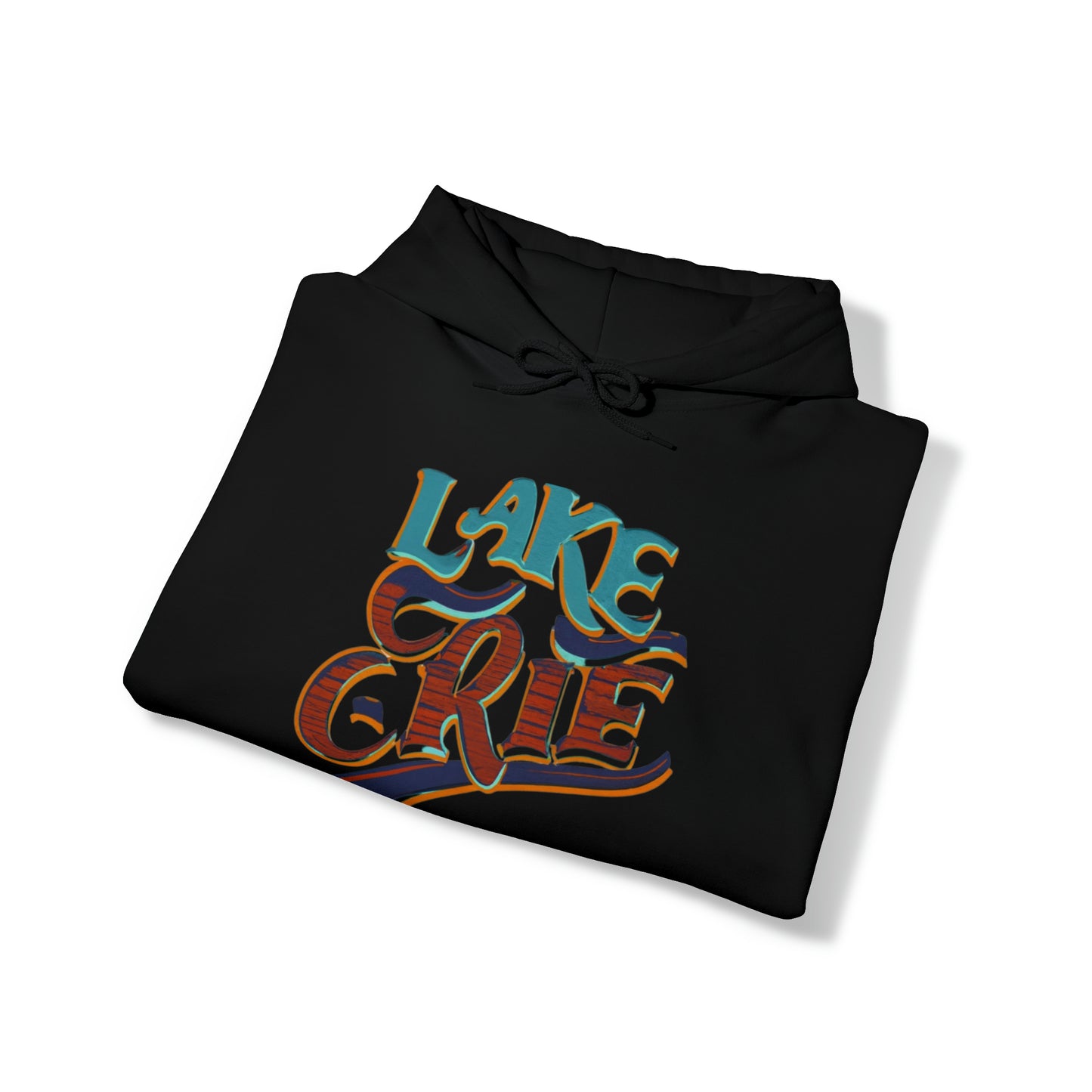 Essence of Erie Hoodie, Pennsylvania Waves design, Unisex Heavy Blend