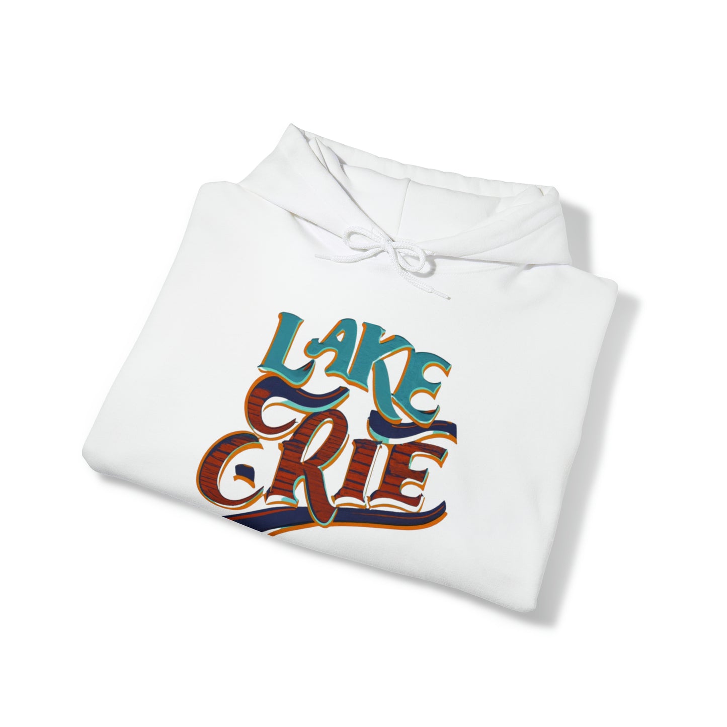 Essence of Erie Hoodie, Pennsylvania Waves design, Unisex Heavy Blend
