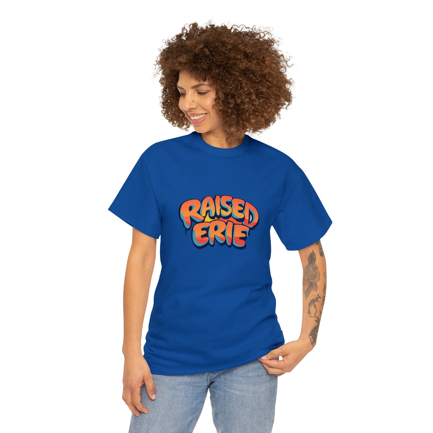 Erie Unisex Heavy Cotton Tee - Custom Graphic Streetwear