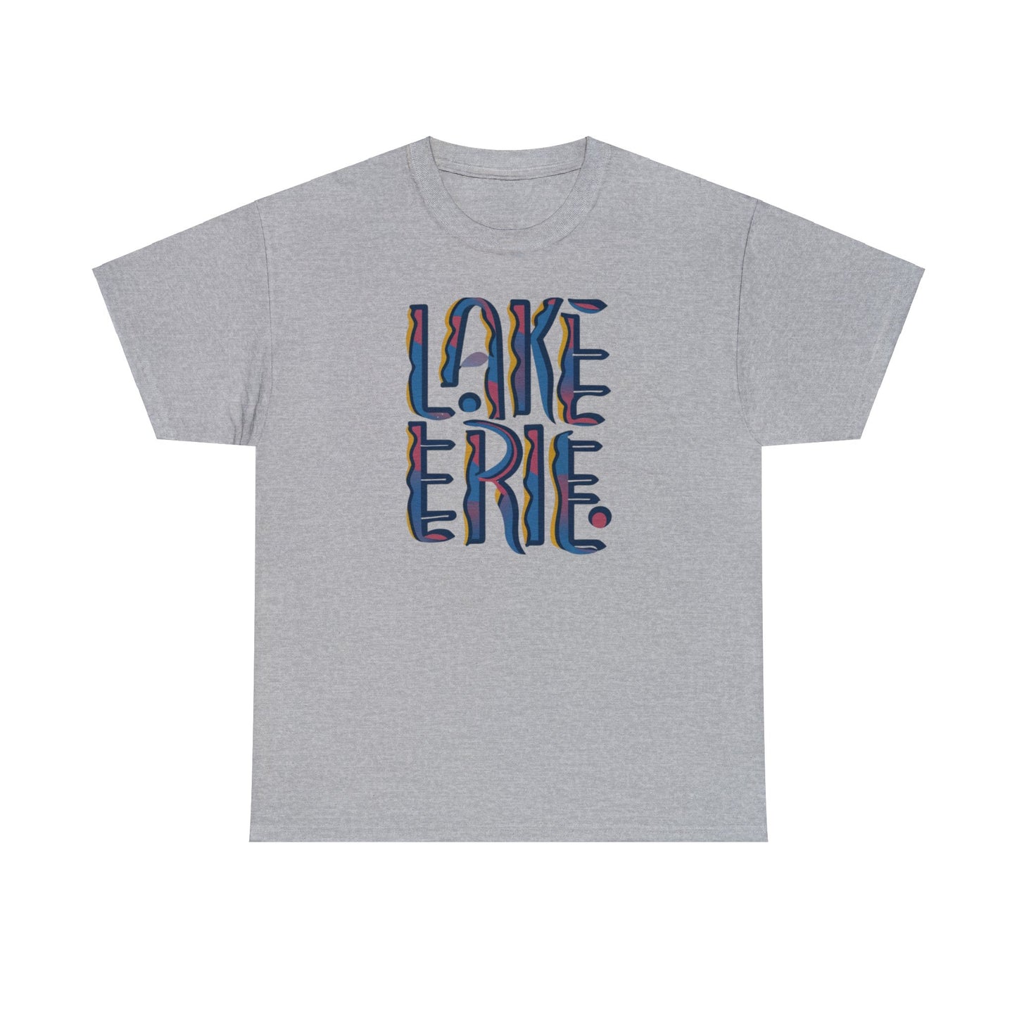Erie Abstract Waves, Unisex Heavy Cotton Tee