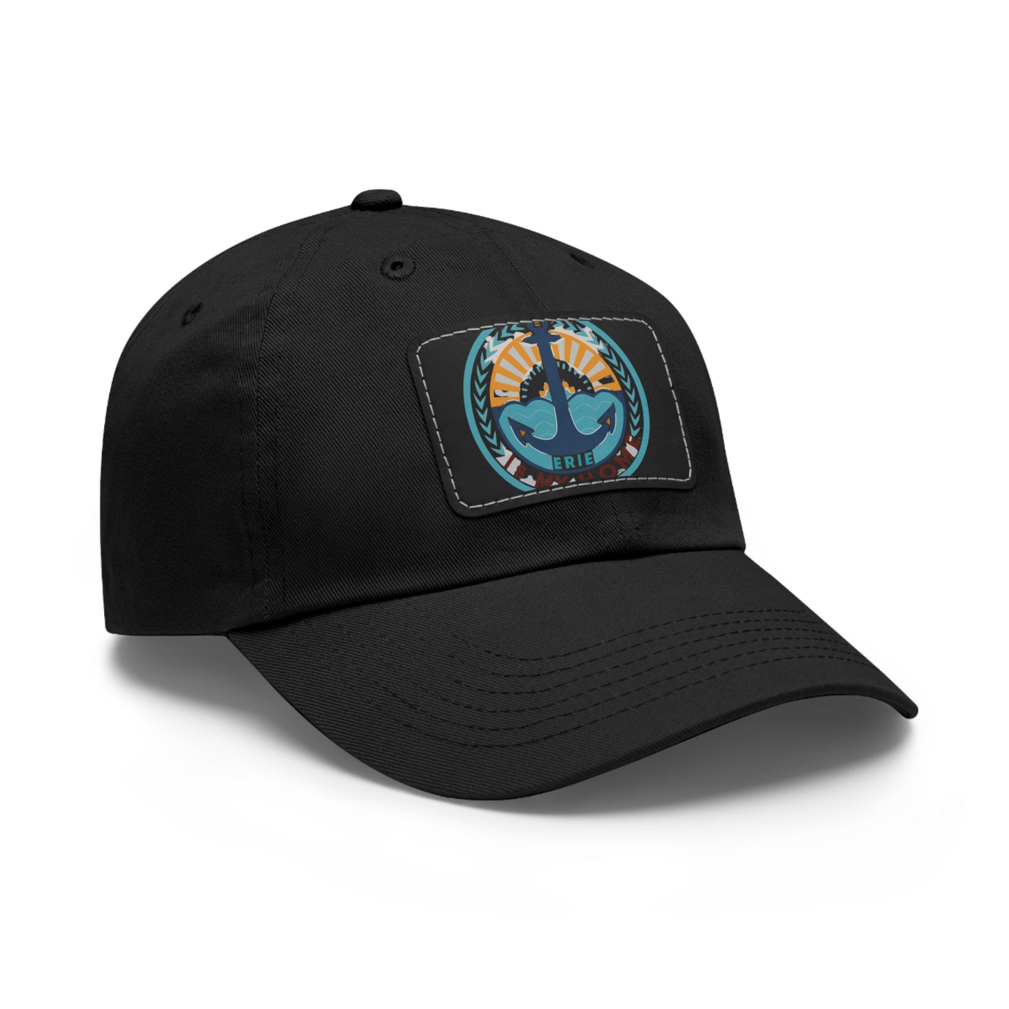 Erie Pride Premium Leather Patch Hat Design