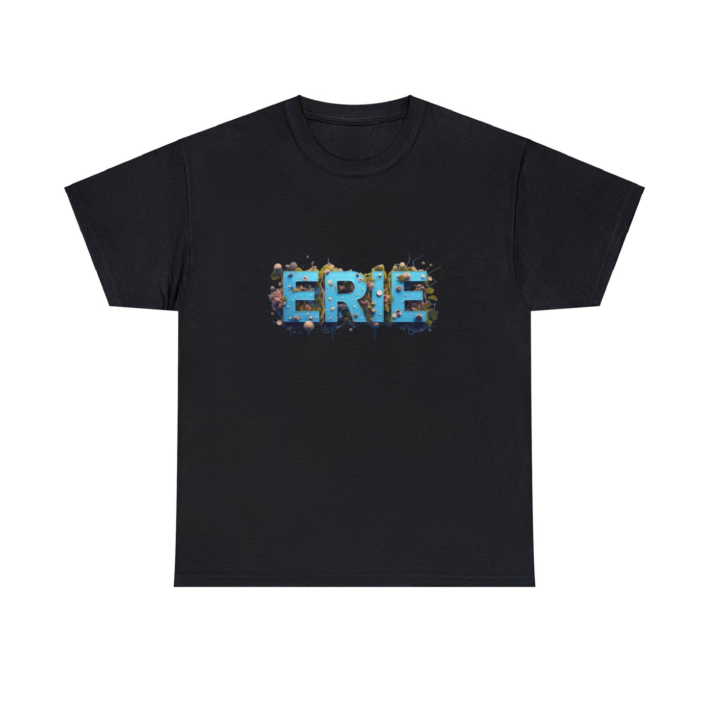 Unisex Heavy Cotton Tee, Mystic Maritime Mural of Erie