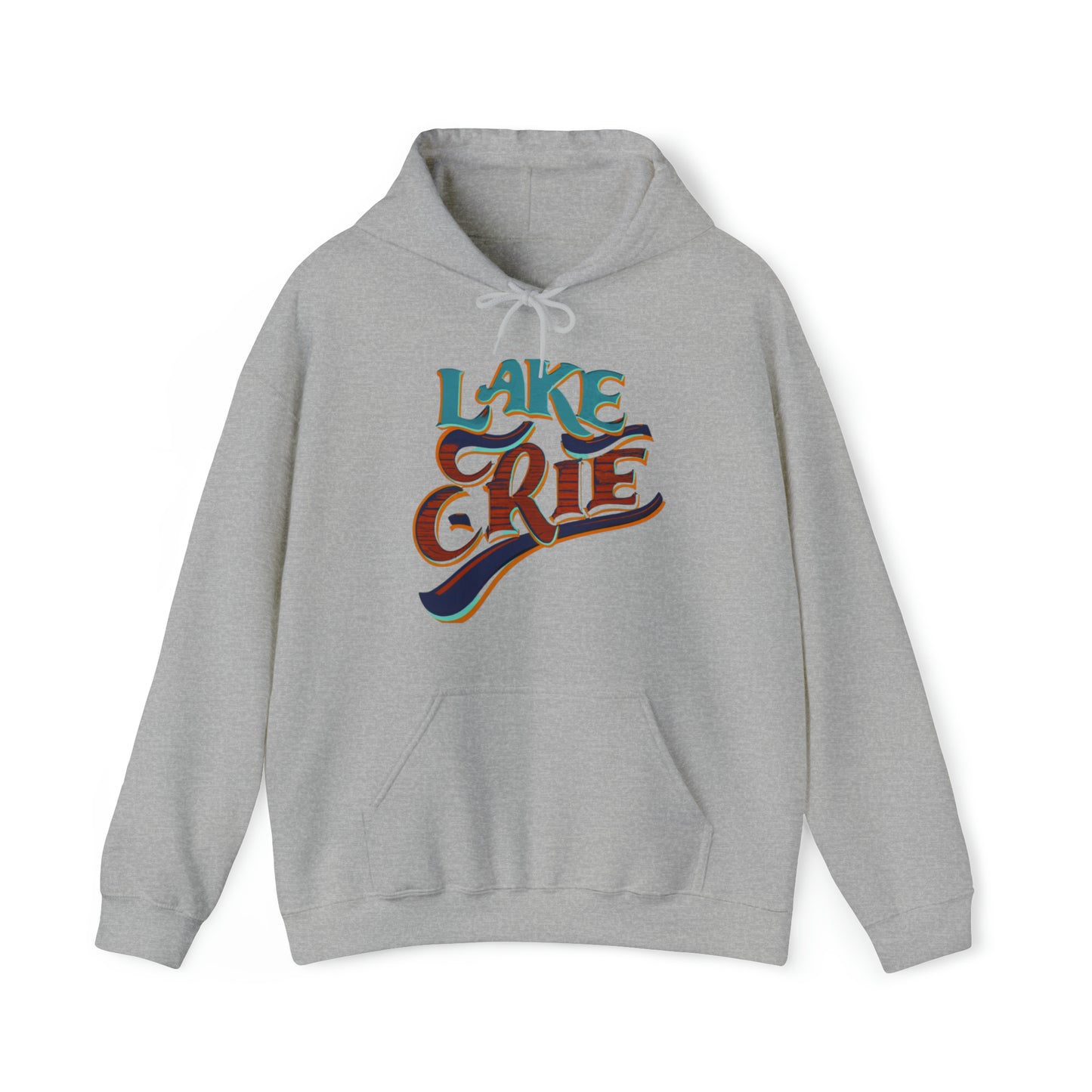 Essence of Erie Hoodie, Pennsylvania Waves design, Unisex Heavy Blend