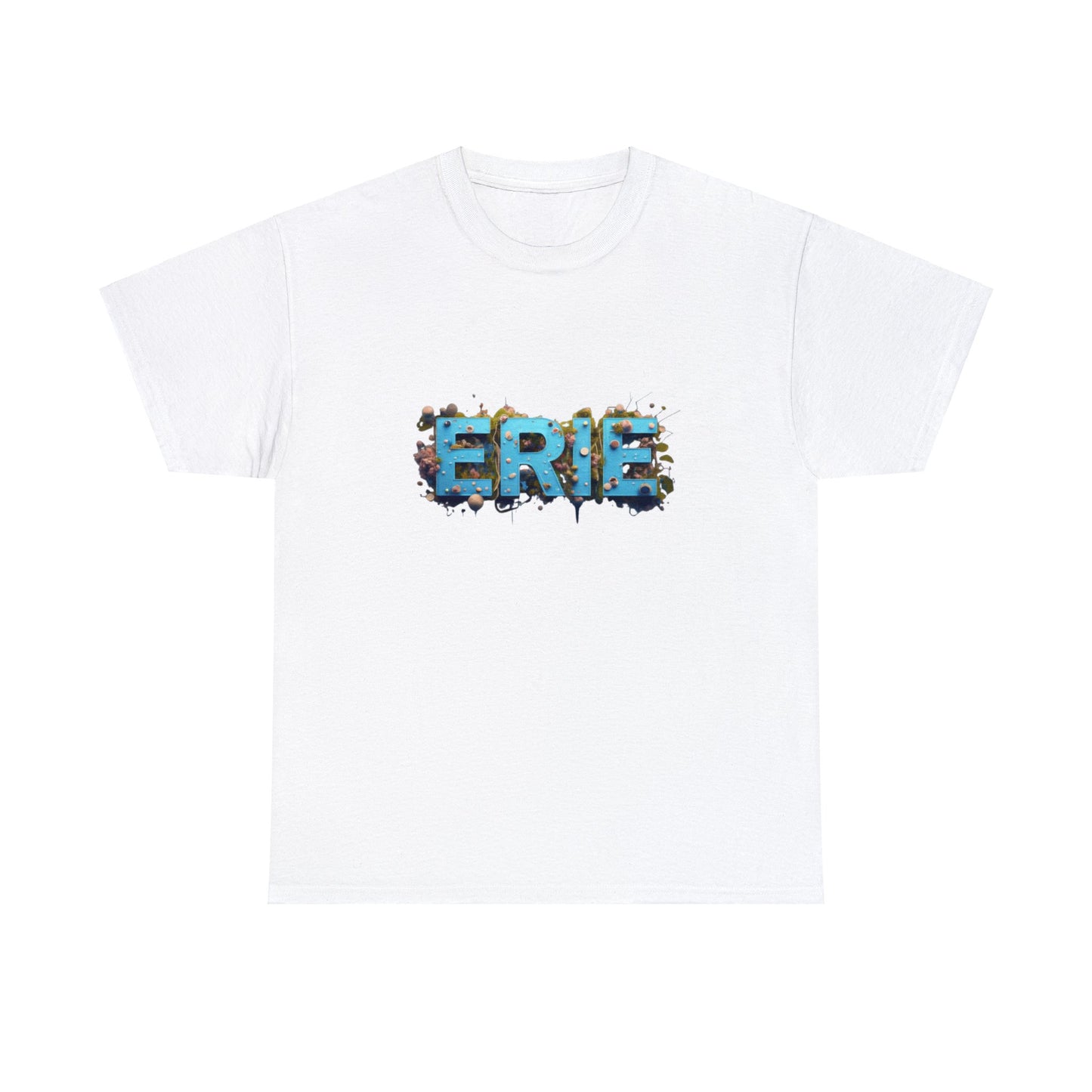 Unisex Heavy Cotton Tee, Mystic Maritime Mural of Erie