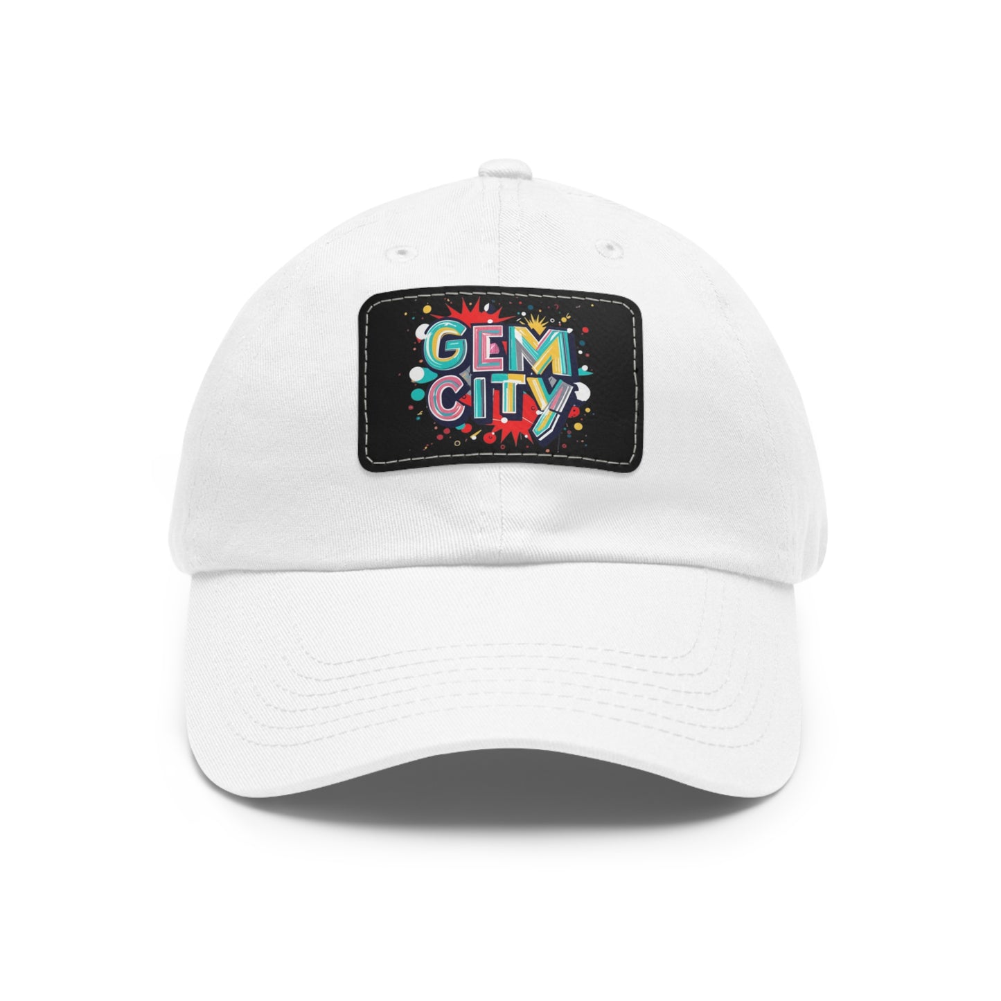 Premium Quality GEM CITY Hat with Leather Patch