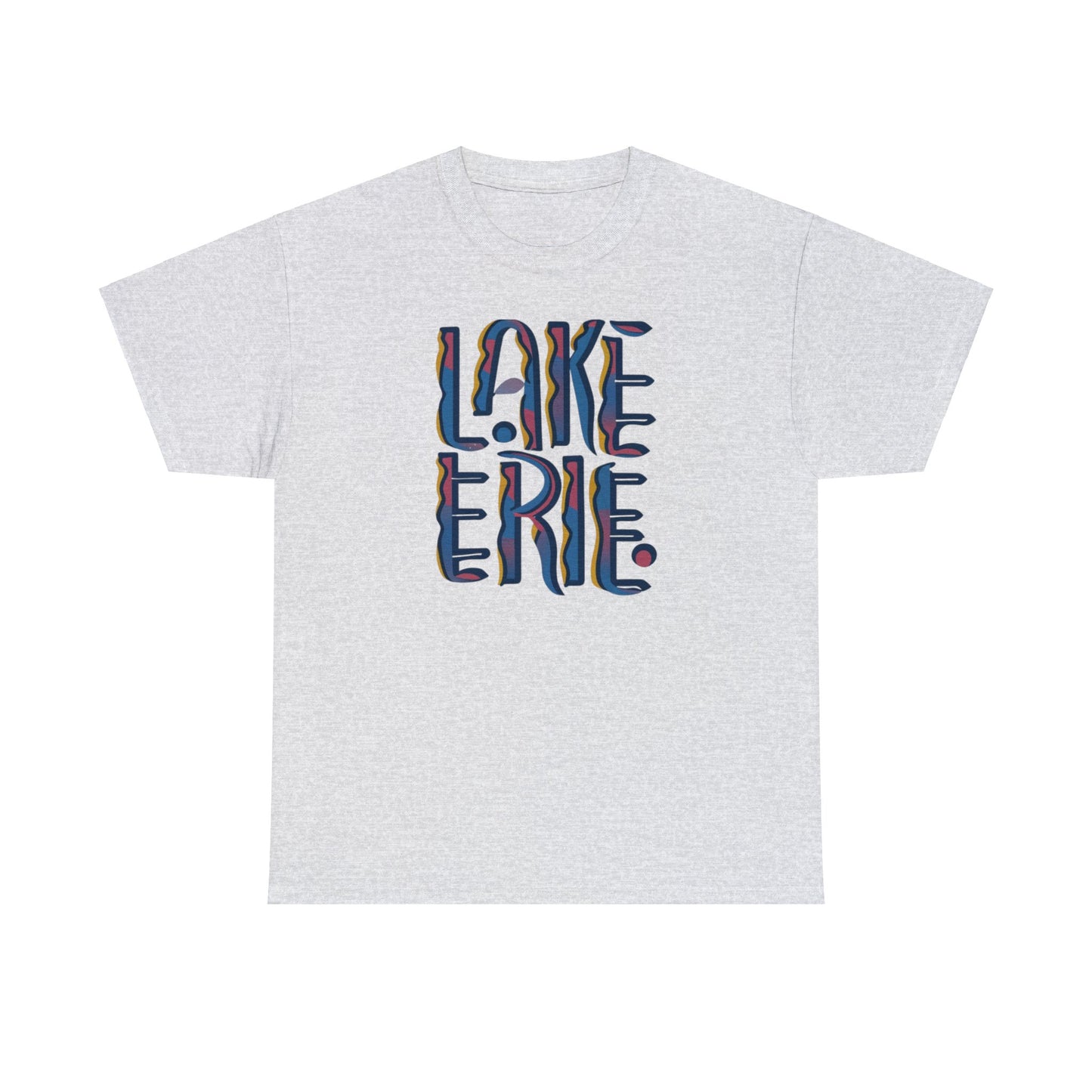 Erie Abstract Waves, Unisex Heavy Cotton Tee