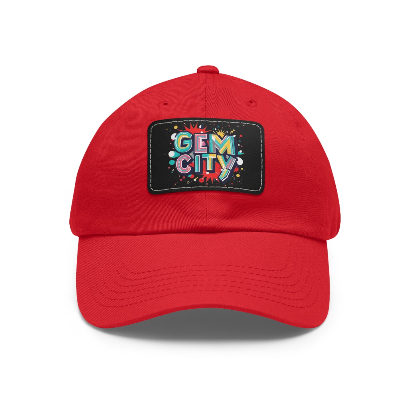 Premium Quality GEM CITY Hat with Leather Patch