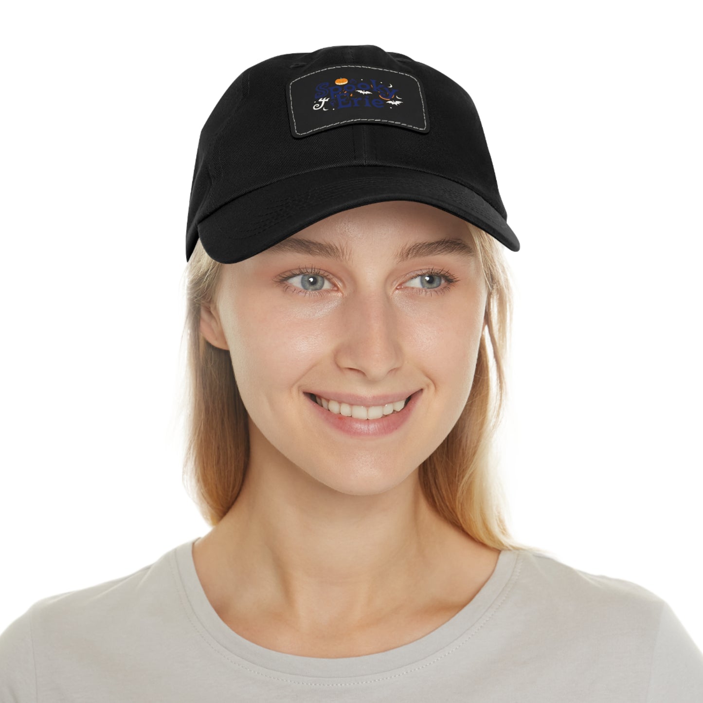 Trendy Leather Patch Hat - Versatile Design