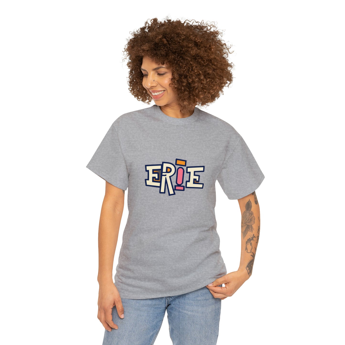 High-Quality Custom Erie Unisex Heavy Cotton Tee