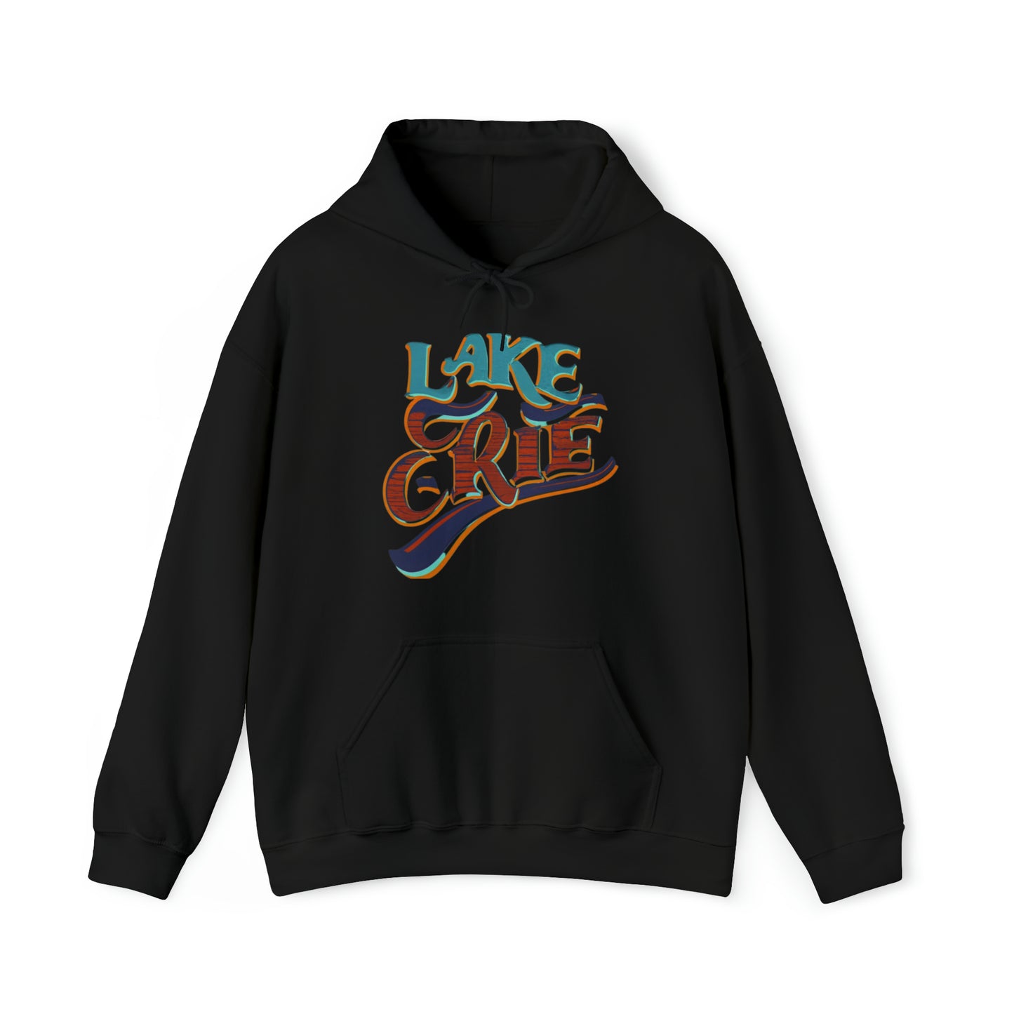 Essence of Erie Hoodie, Pennsylvania Waves design, Unisex Heavy Blend