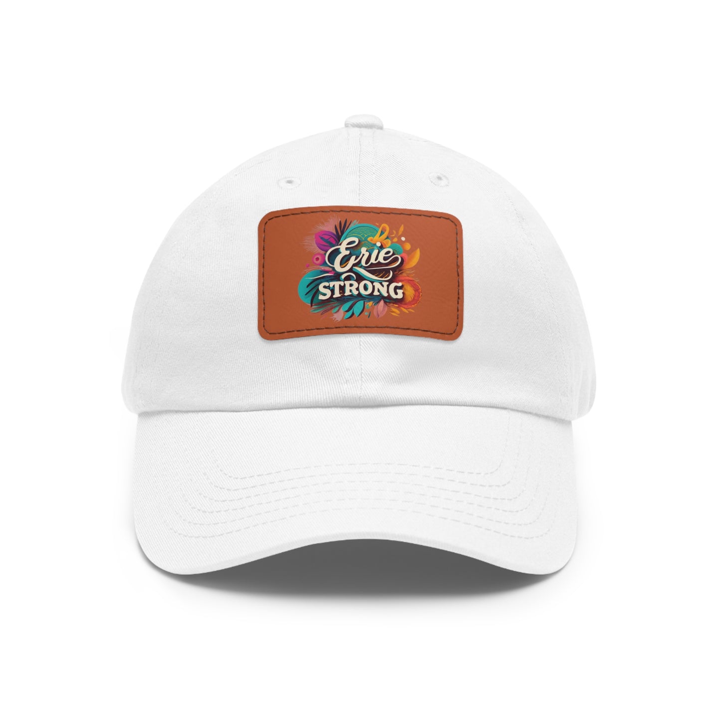 Erie Strong Leather Patch Hat - Stylish Custom Headwear