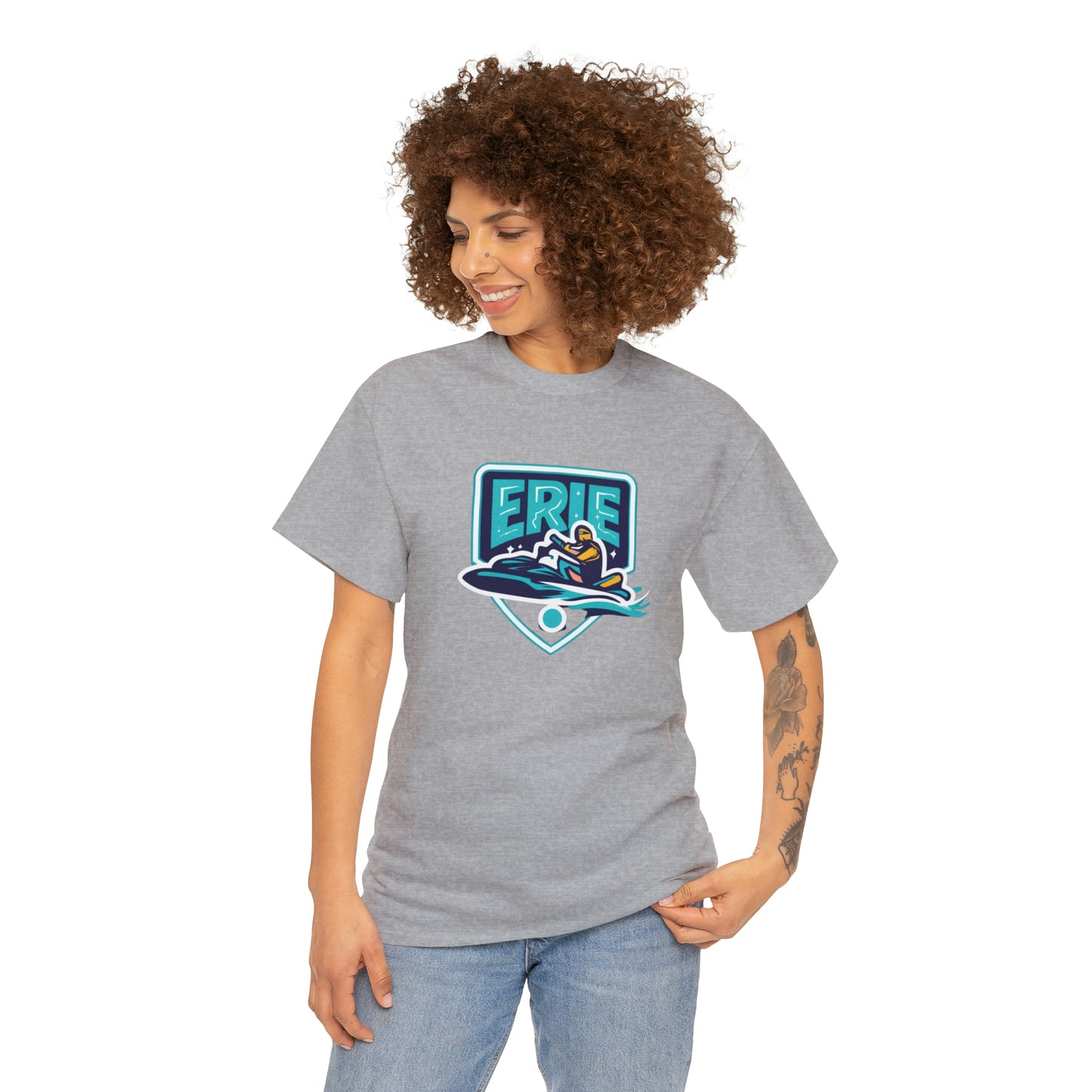 Erie Jetski Heavy Cotton Graphic Tee Unisex - Casual Wear